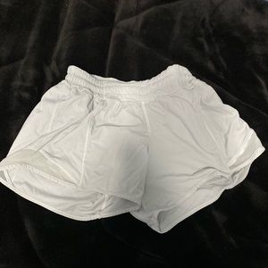 White lululemon mesh shorts
